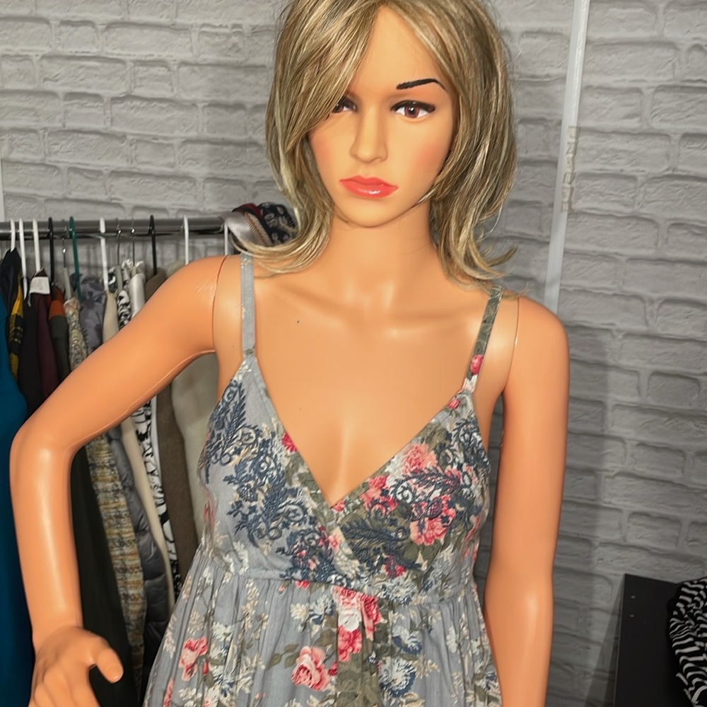 Wayan Floral Spaghetti Strap Dress